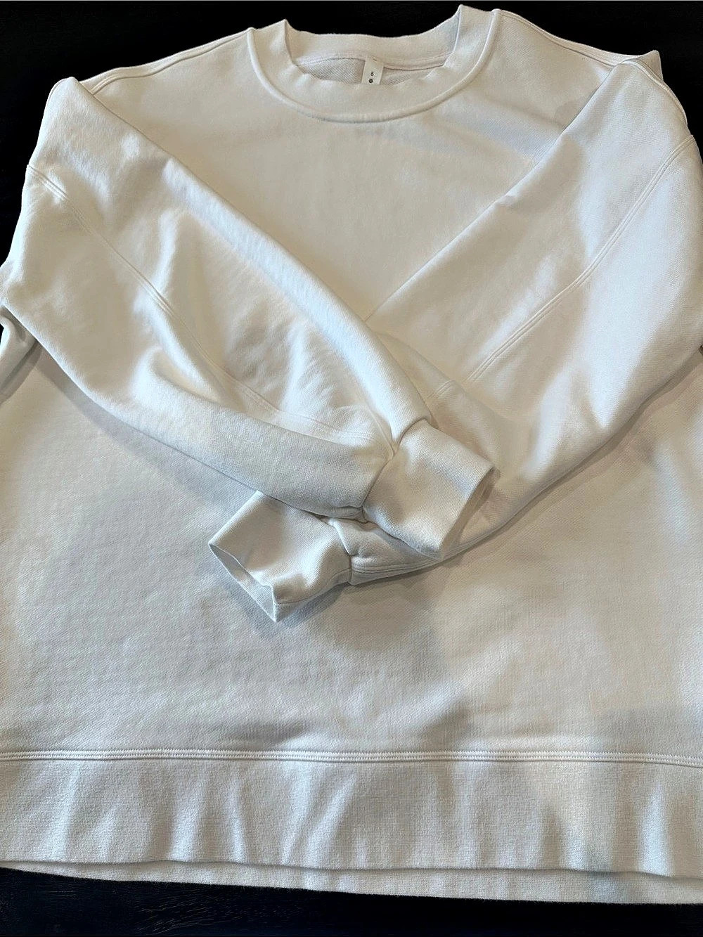 lululemon All Yours Crew *Terry White Sweatshirt Size 6